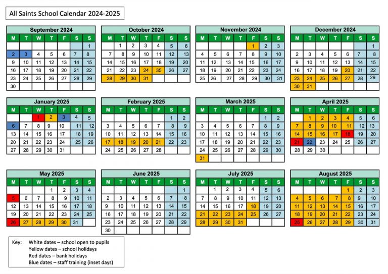 Term Dates All Saints School, Lessingham